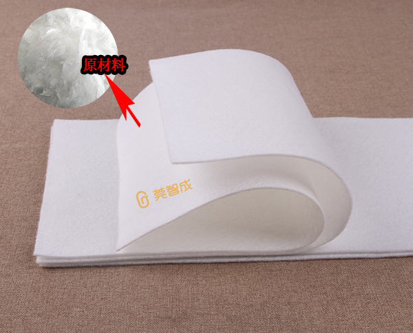 白色針刺無(wú)紡布